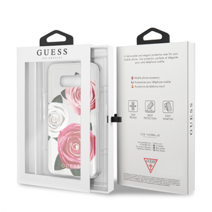 Forro/ Funda Guess TPU Transparente Rosas Samsung S8