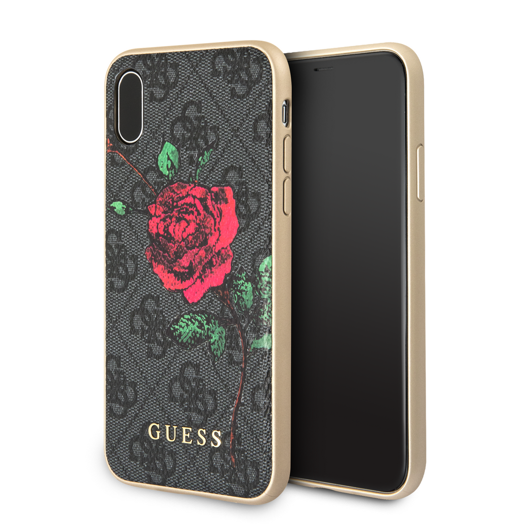 Forro/ Funda Guess 4G PU Piel Rosa roja negro iPhone X