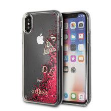 Cargar imagen en el visor de la galería, Forro/ Funda Guess Brillos líquidos Rojo iPhone X
