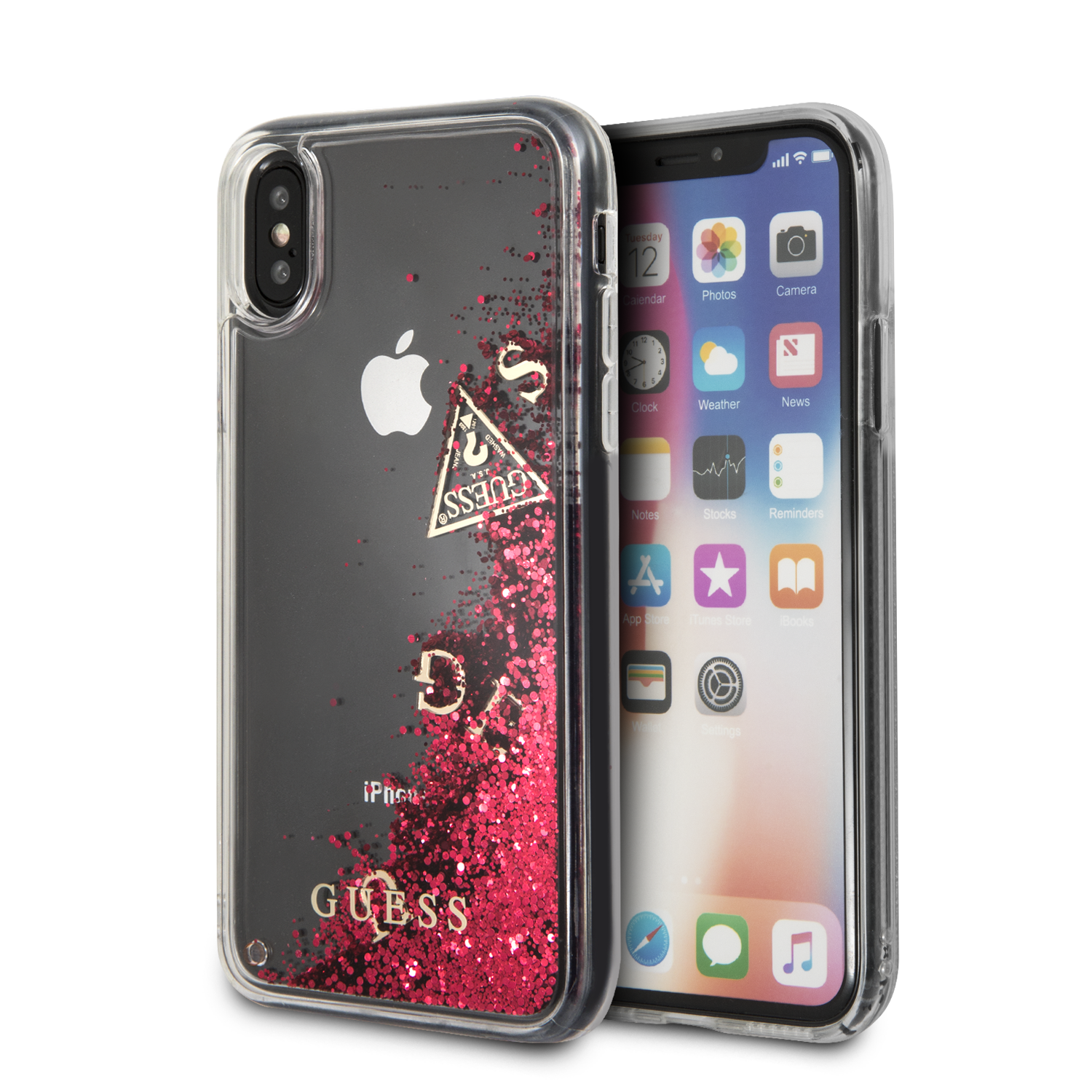 Forro/ Guess Brillos líquidos iPhone X – Forwardcolombia
