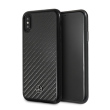 Cargar imagen en el visor de la galería, Forro/ Funda fibra de carbono negro iPhone X
