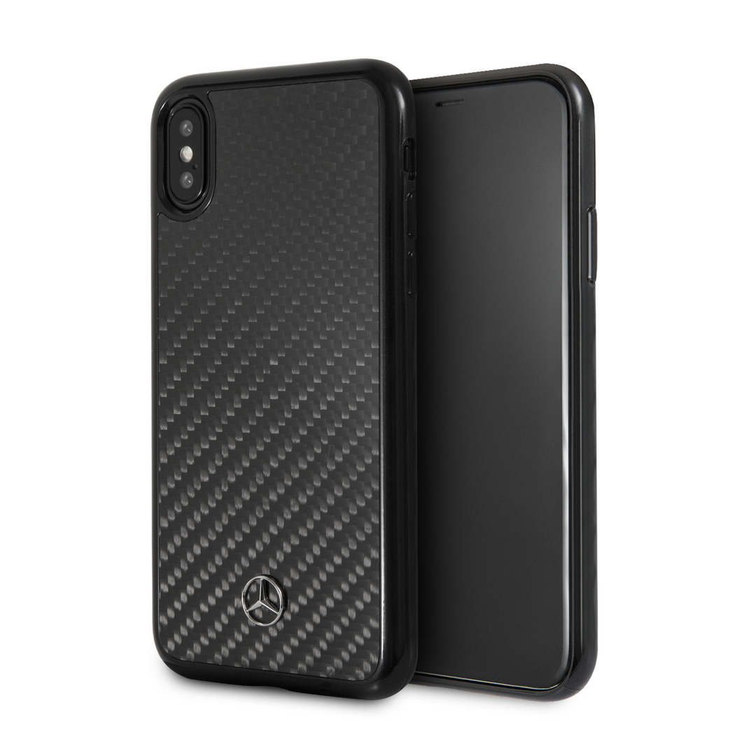 Forro/ Funda fibra de carbono negro iPhone X