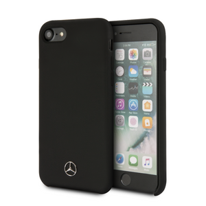 Forro/ Funda Mercedes Benz Silicon iPhone 6,7,8 y SE Negro