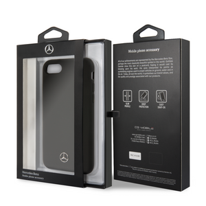 Forro/ Funda Mercedes Benz Silicon iPhone 6,7,8 y SE Negro