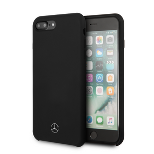 Forro/ Funda Mercedes Benz silicon negro iPhone 6,7,8 plus