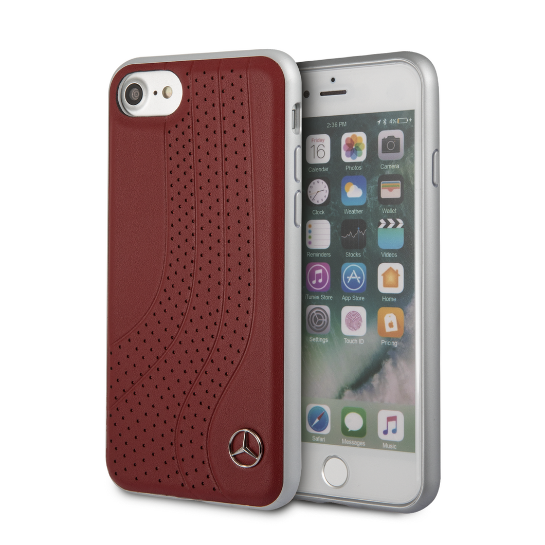 Funda Iphone SE Roja Piel