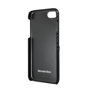 Forro/ Funda Mercedes Benz piel y carbono negro iPhone 6,7,8 y SE