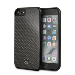 Forro/ Funda Mercedes Benz Fibra de carbono negro iPhone 6,7,8 y SE