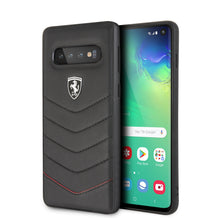 Cargar imagen en el visor de la galería, Forro/ Funda Ferrari piel Acolchada Negro S10
