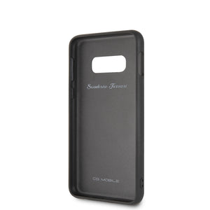 Forro/ Funda Ferrari piel acolchada Negro Samsung S10e